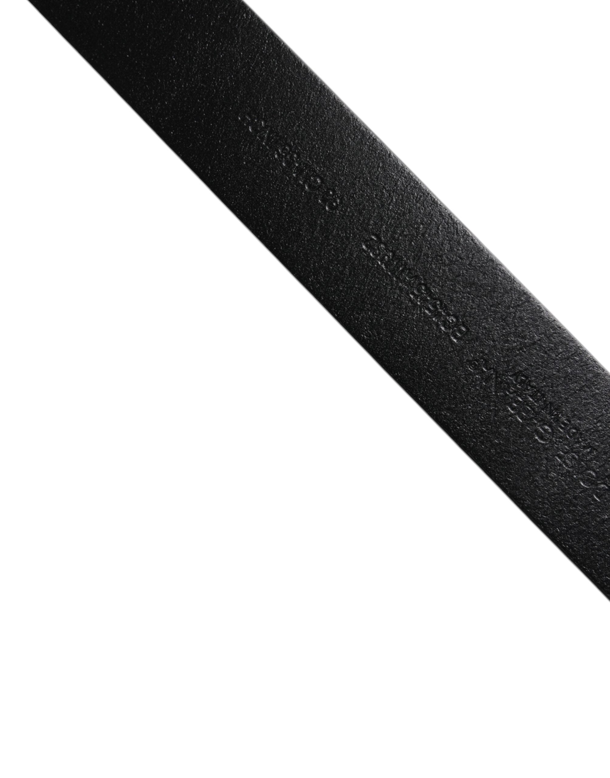 Dolce & Gabbana Brown Calf Leather Classic Metal Buckle Belt