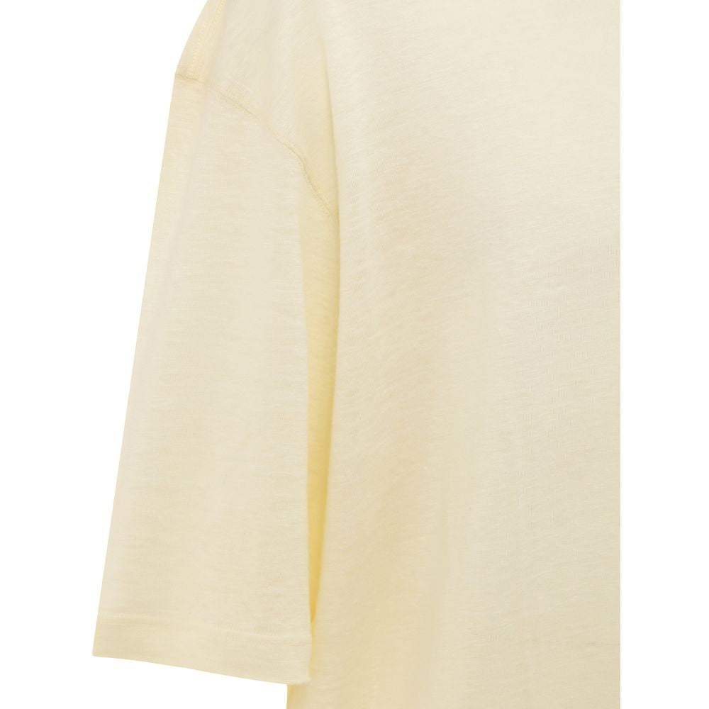 Corneliani Yellow Linen T-Shirt