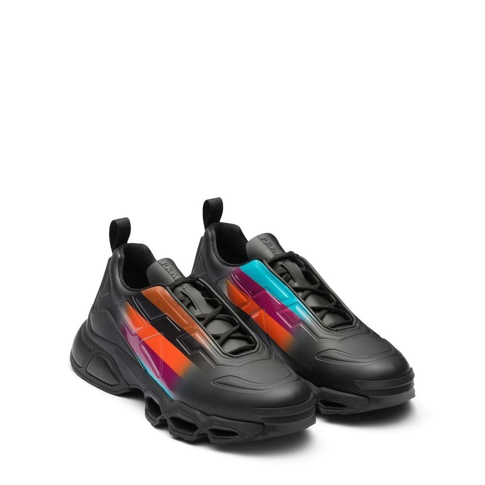 Prada Black Rubber Chunky Sneakers