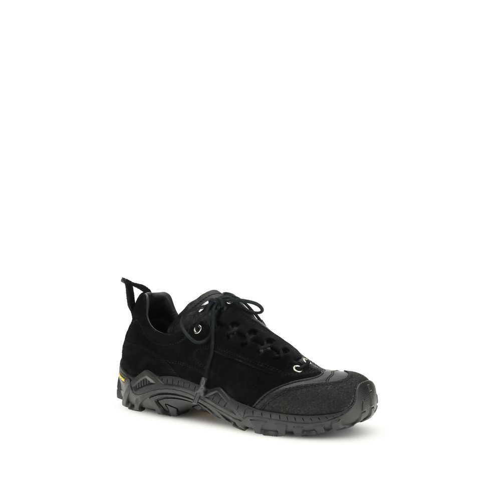 Our Legacy Black Calf Leather Bos Taurus Athletic Sneakers