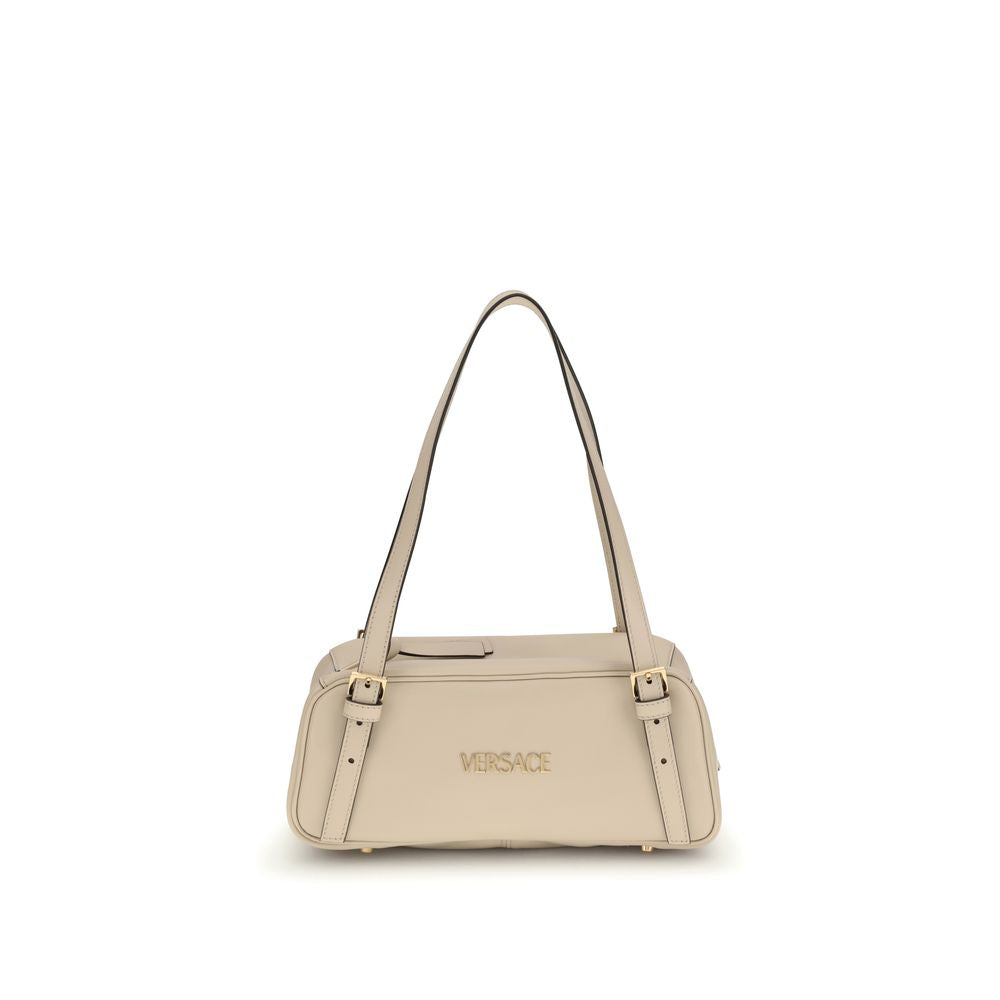 Versace Cream Lamb Ovis Aries Aries Shoulder Bag