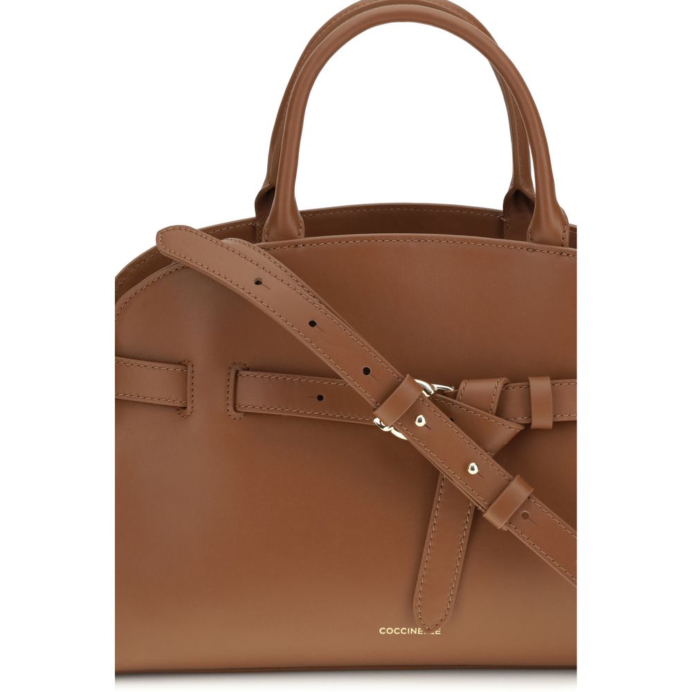 Coccinelle Brown Calf Leather Bos Taurus Handbag