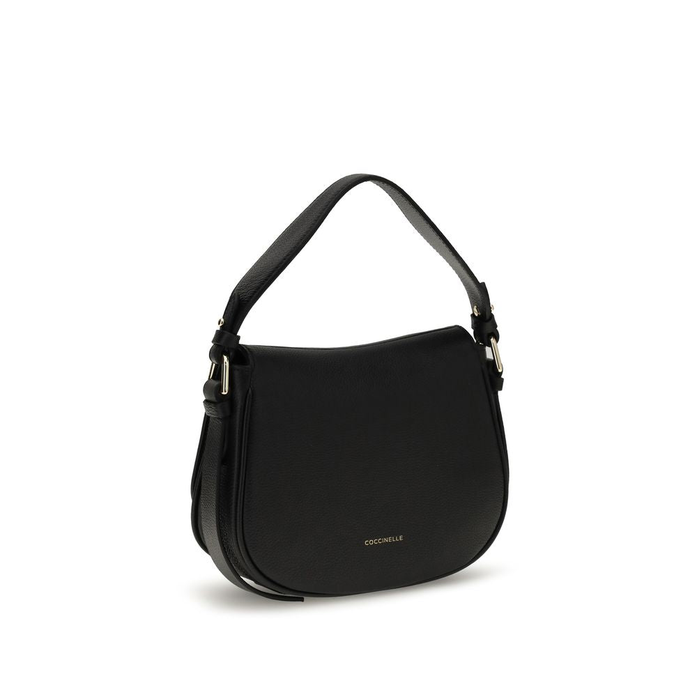 Coccinelle Black Calf Leather Bos Taurus Handbag
