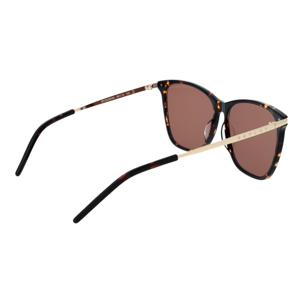 Replay Green Plastic Sunglasses