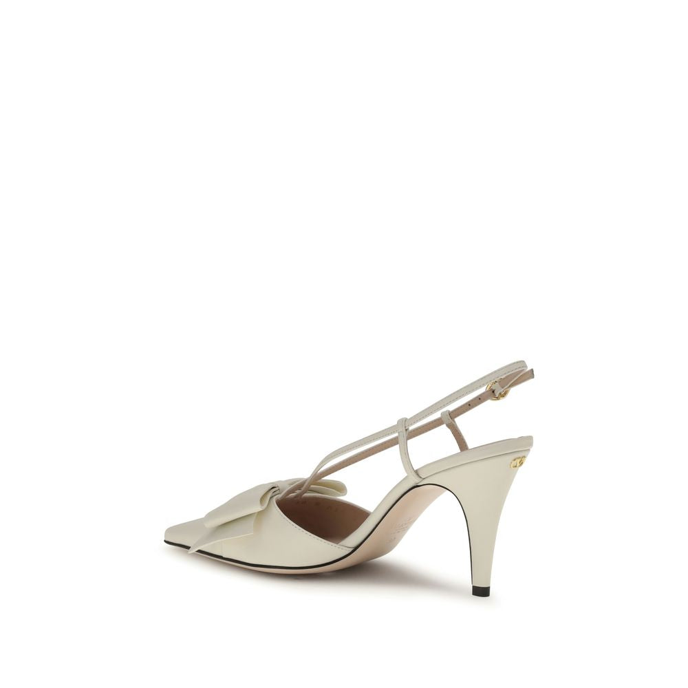 Valentino Garavani Cream Lamb Ovis Aries Aries High Heel Pumps