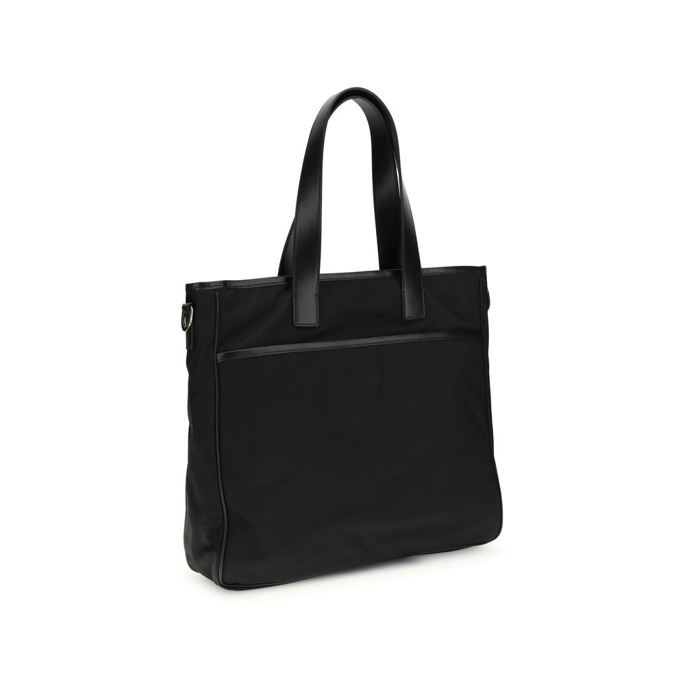 Kiton Black Calf Leather Bos Taurus Handbag