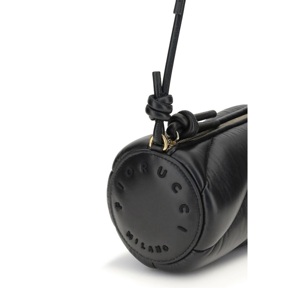 Fiorucci Black Lamb Ovis Aries Aries Shoulder Bag