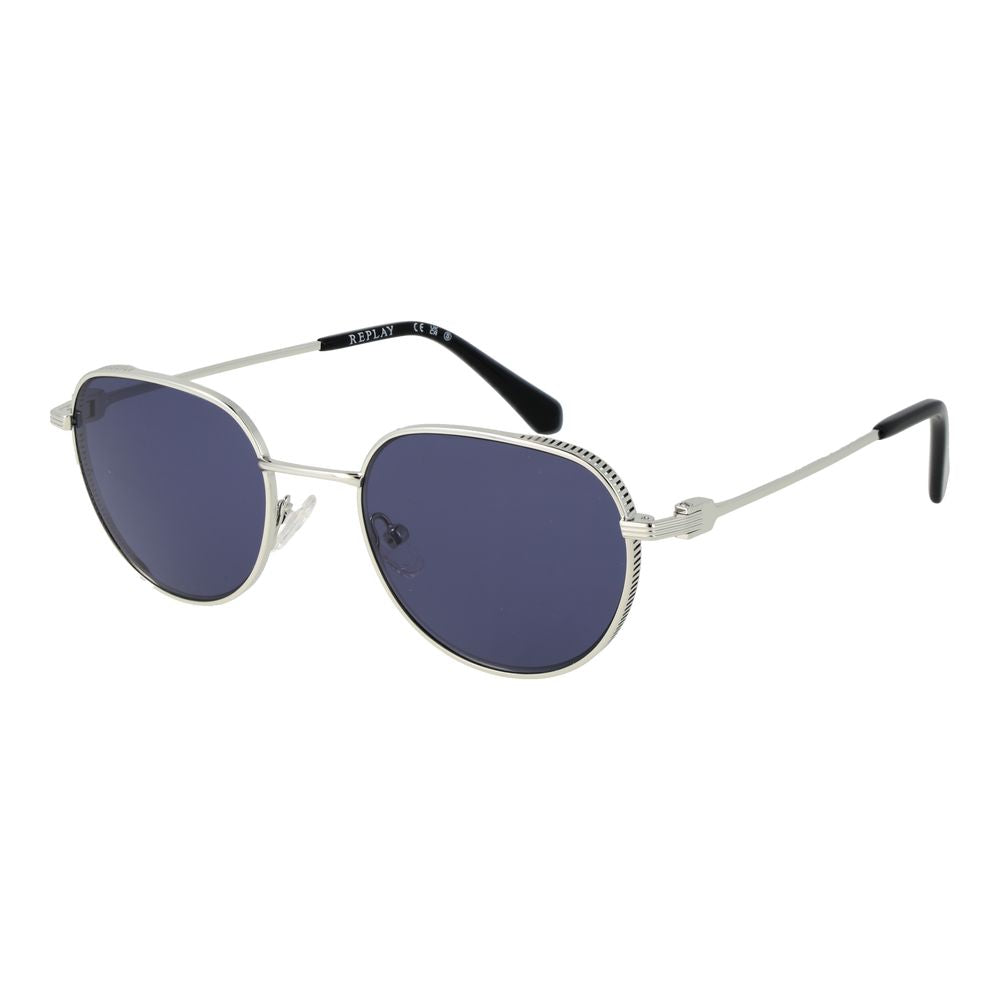 Replay Silver Metal Sunglasses