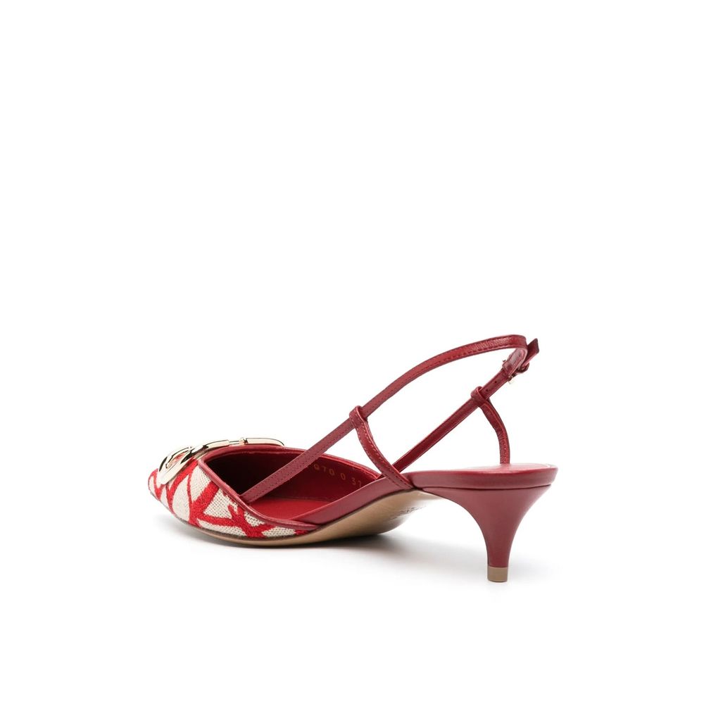 Valentino Garavani Multicolor Leather Mid Heel Pumps