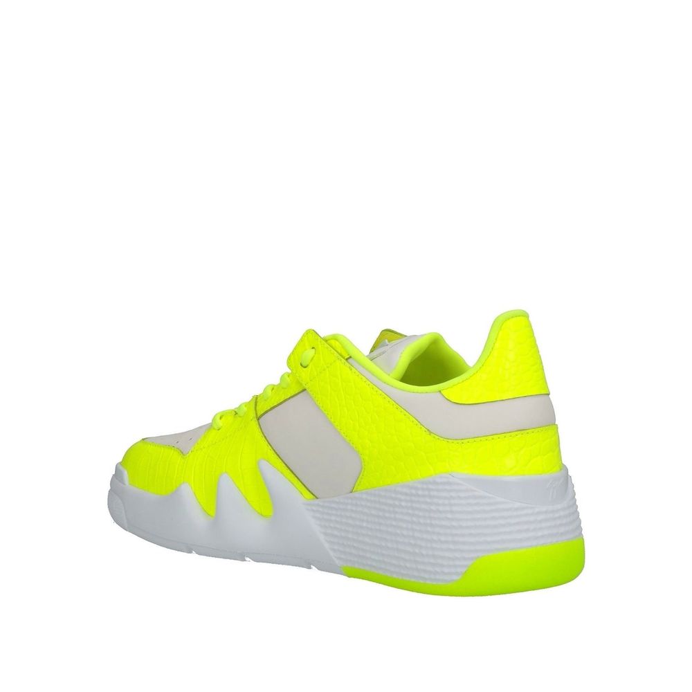 Giuseppe Zanotti White Calfskin Athletic Sneakers