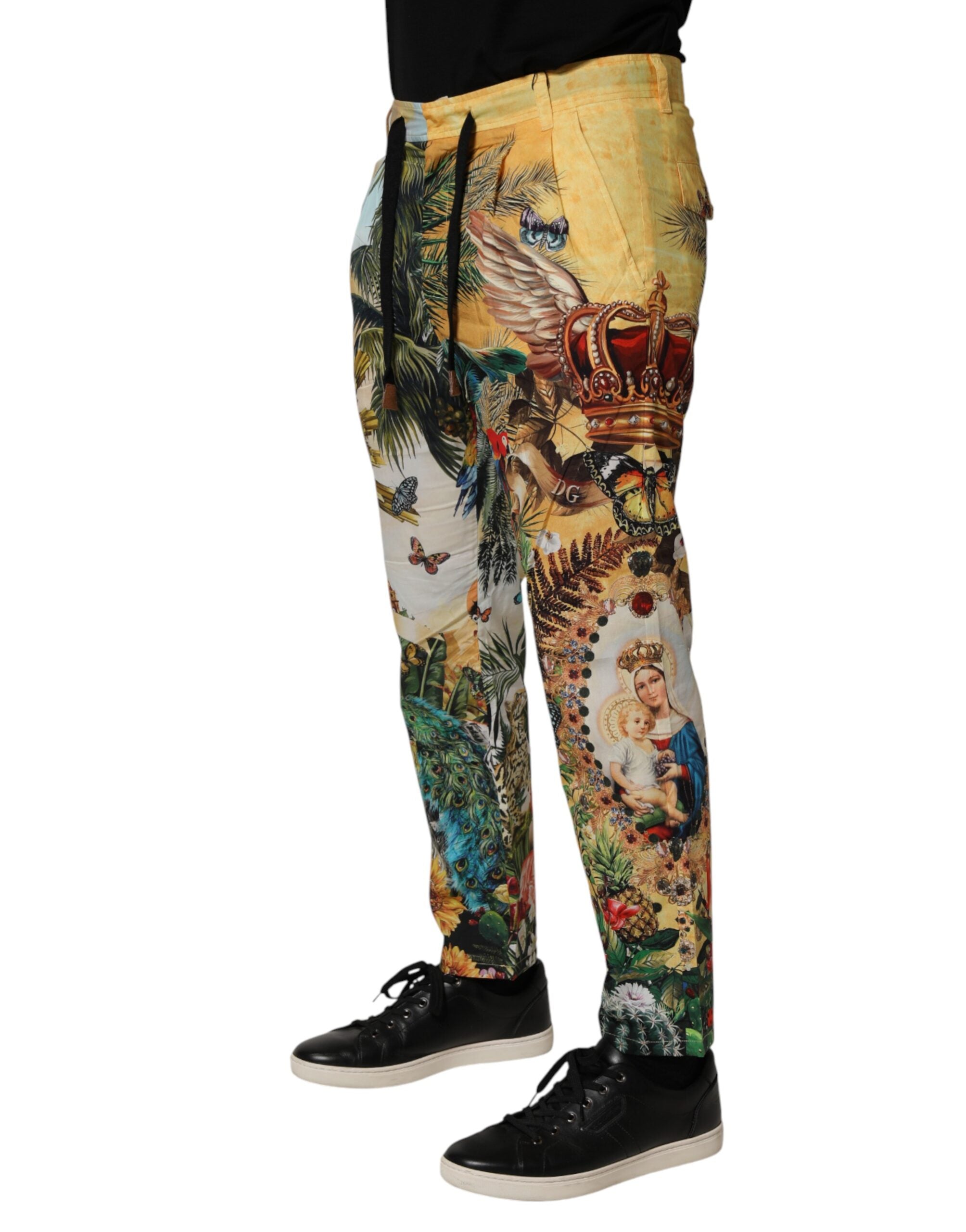 Dolce & Gabbana Multicolor Tropical King Lounge Trouser Pants