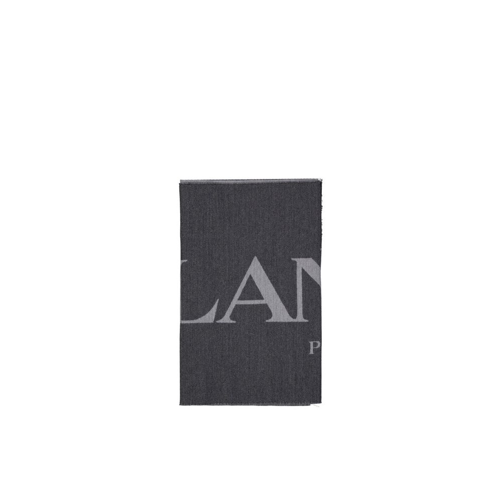 Lanvin Gray Silk Scarf