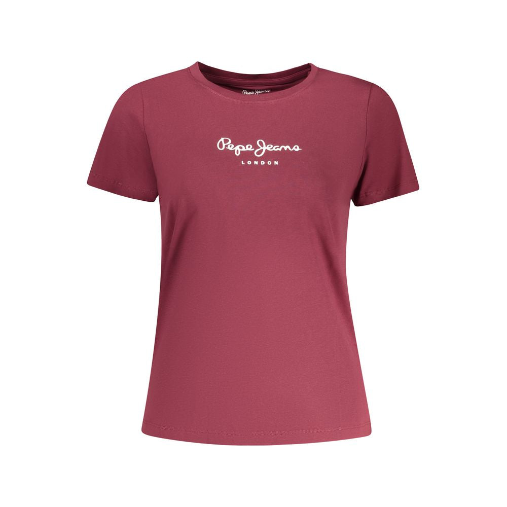 Pepe Jeans Red Cotton T-Shirt