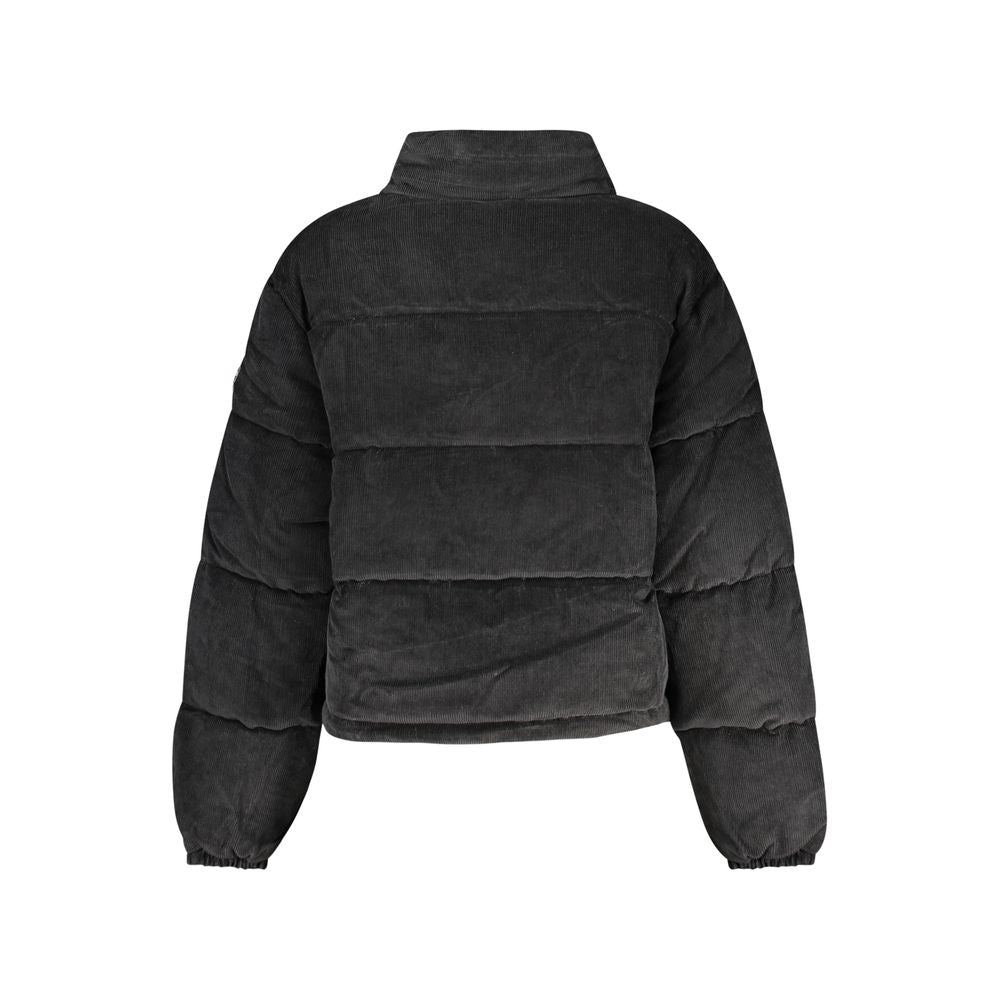 Guess Jeans Black Polyester Shell Jacket
