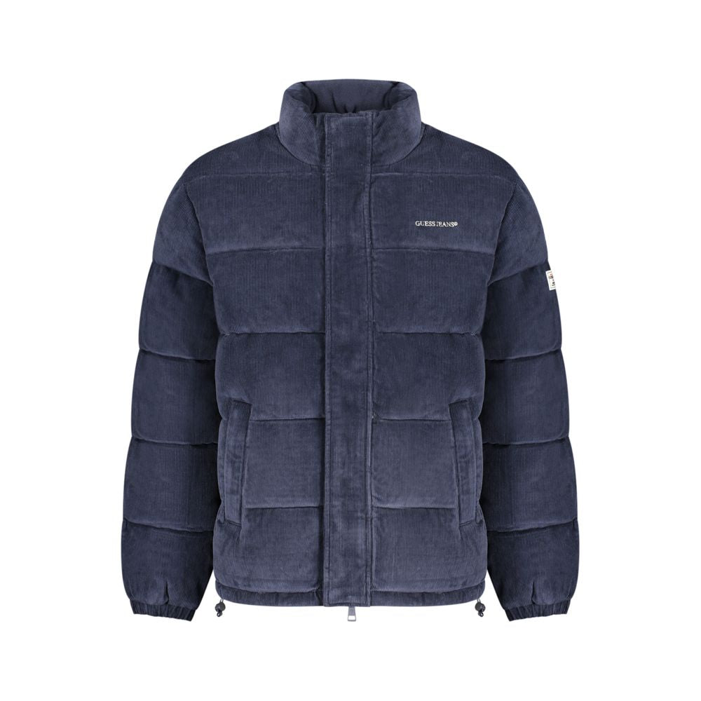 Guess Jeans Blue Polyester Shell Jacket