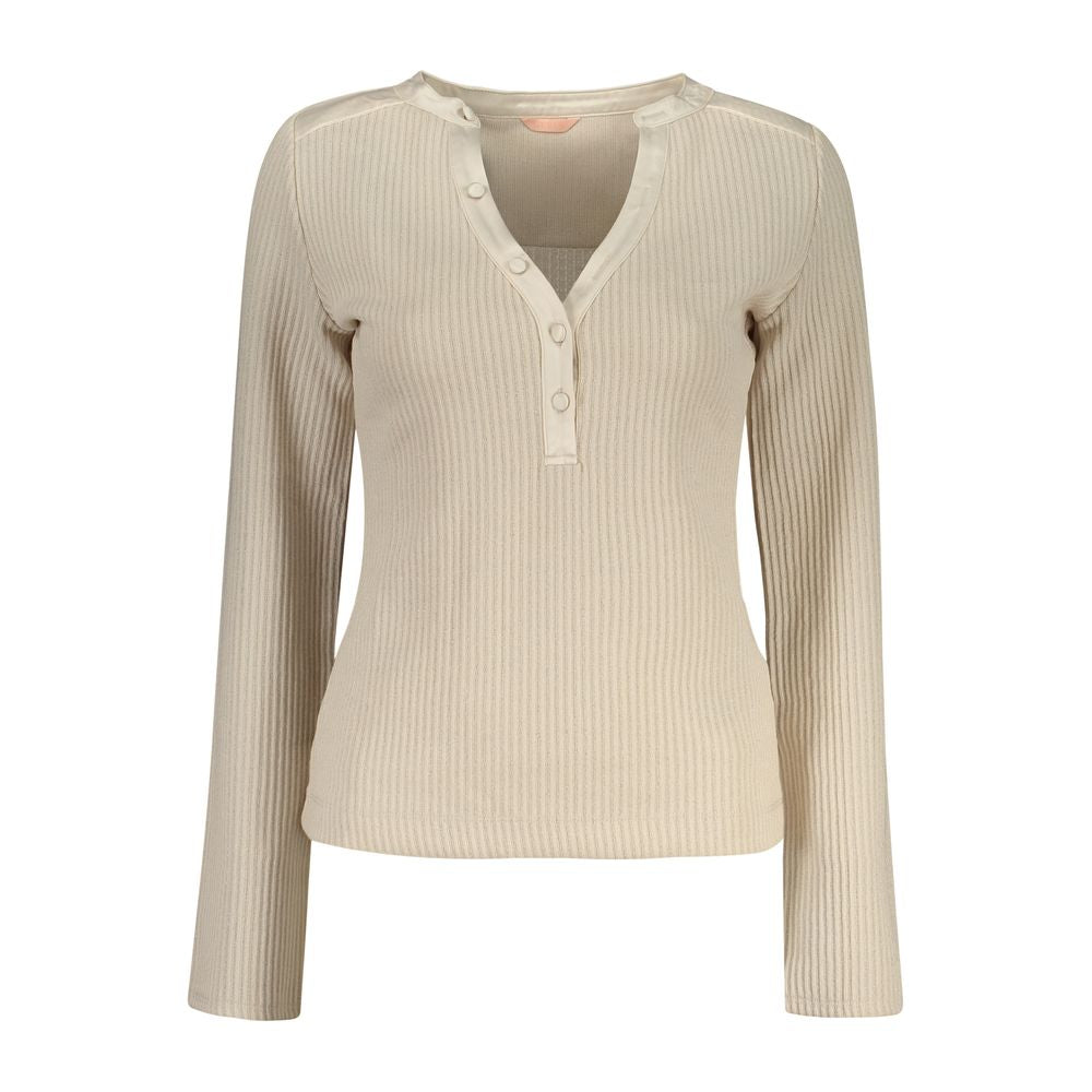 Guess Jeans Beige Polyester Sweatshirt