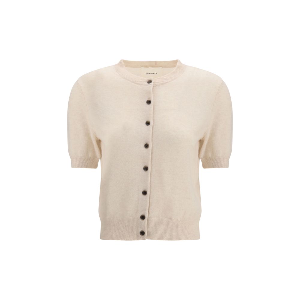 Lisa Yang Cream Cashmere Cardigan