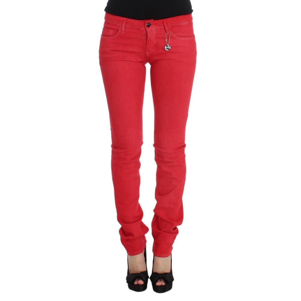 Costume National Multicolor Cotton Skinny Jeans