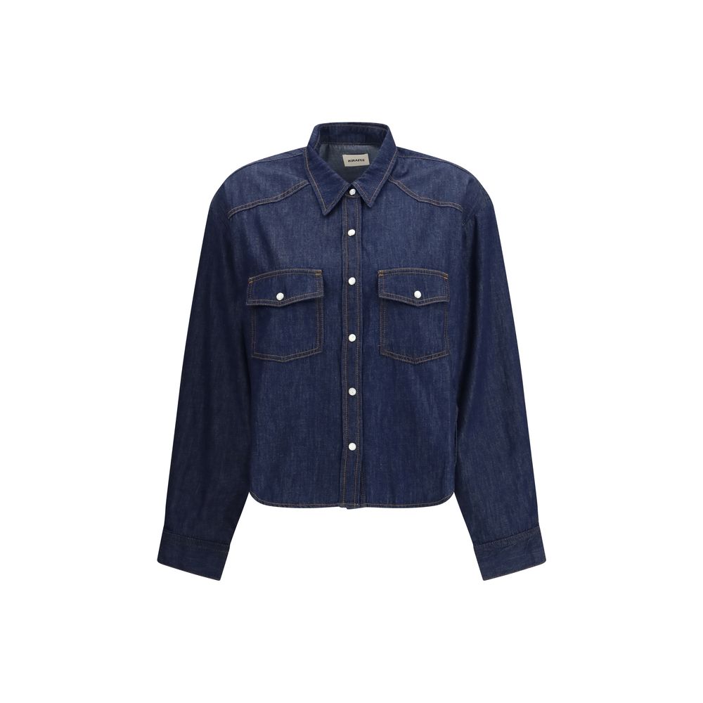 Khaite Blue Cotton Top