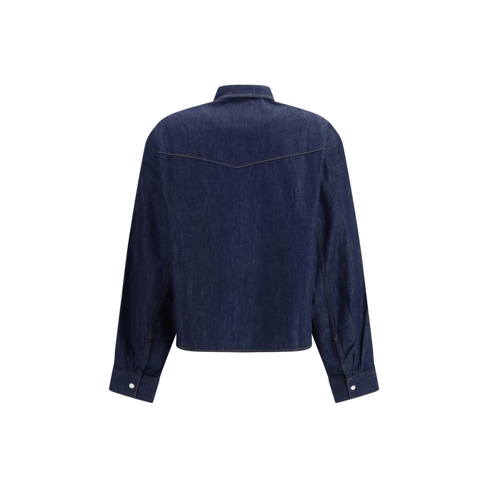 Khaite Blue Cotton Top