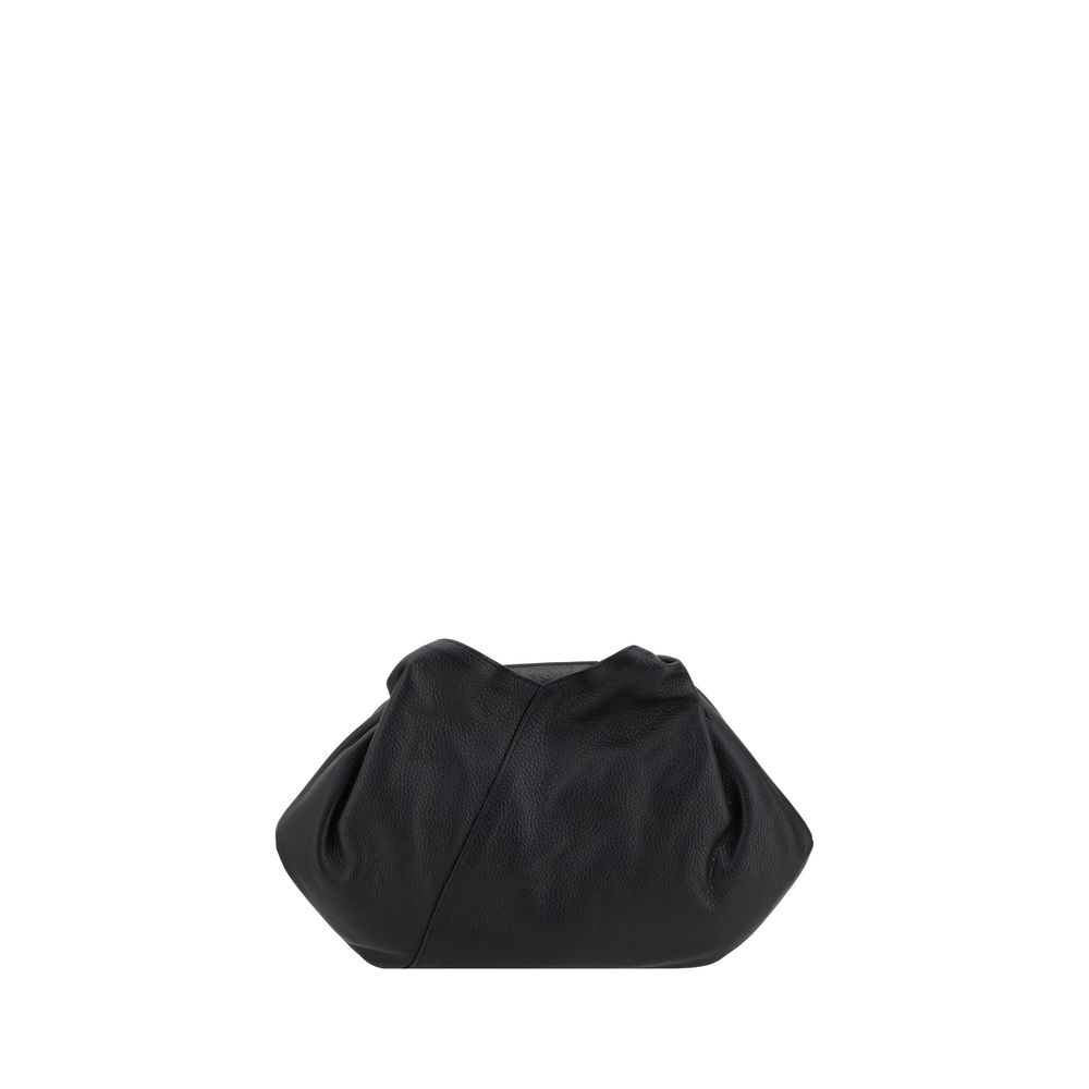MM6 Black Calf Leather Bos Taurus Shoulder Bag