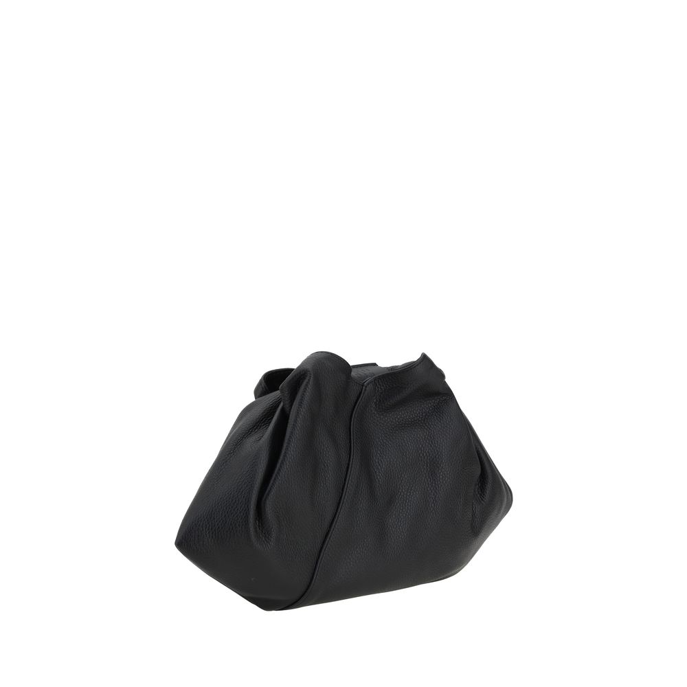 MM6 Black Calf Leather Bos Taurus Shoulder Bag