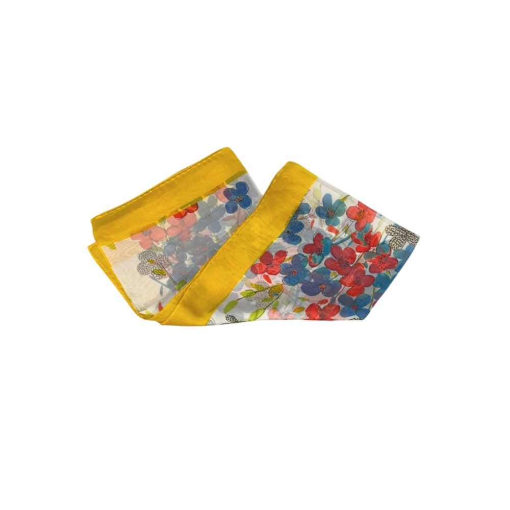 Borbonese Yellow Silk Women Scarf