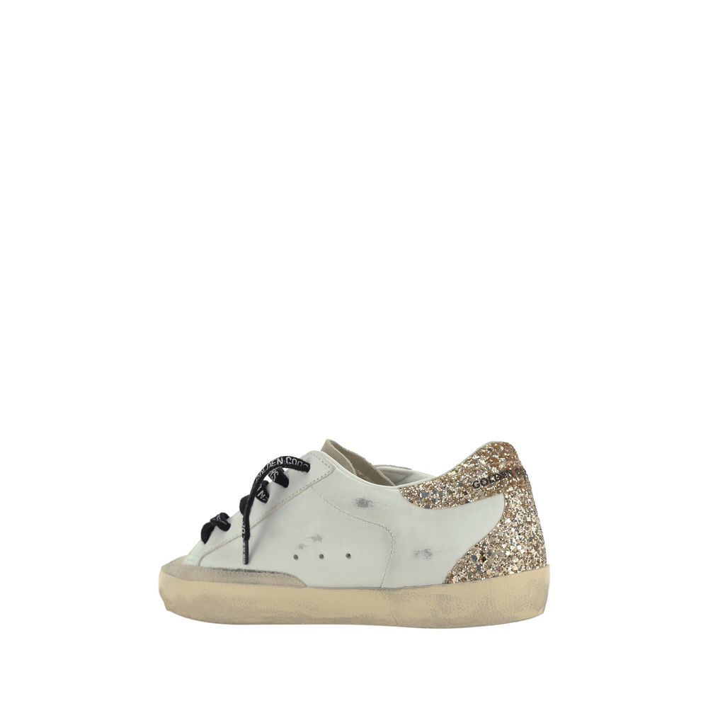 Golden Goose White Calf Leather Bos Taurus Low Top Sneakers