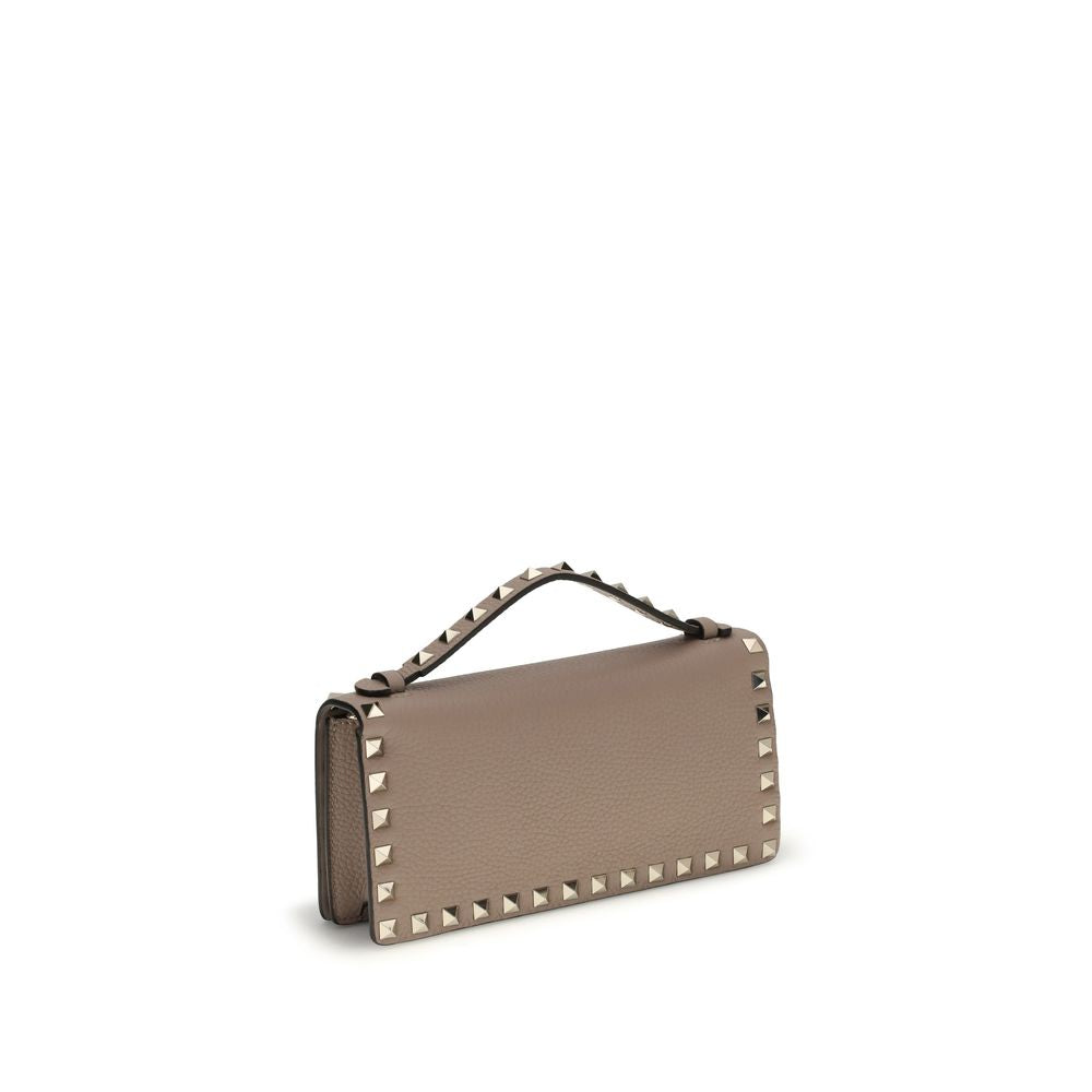 Valentino Garavani Pink Calf Leather Bos Taurus Wallet