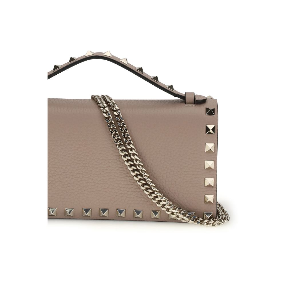 Valentino Garavani Pink Calf Leather Bos Taurus Wallet