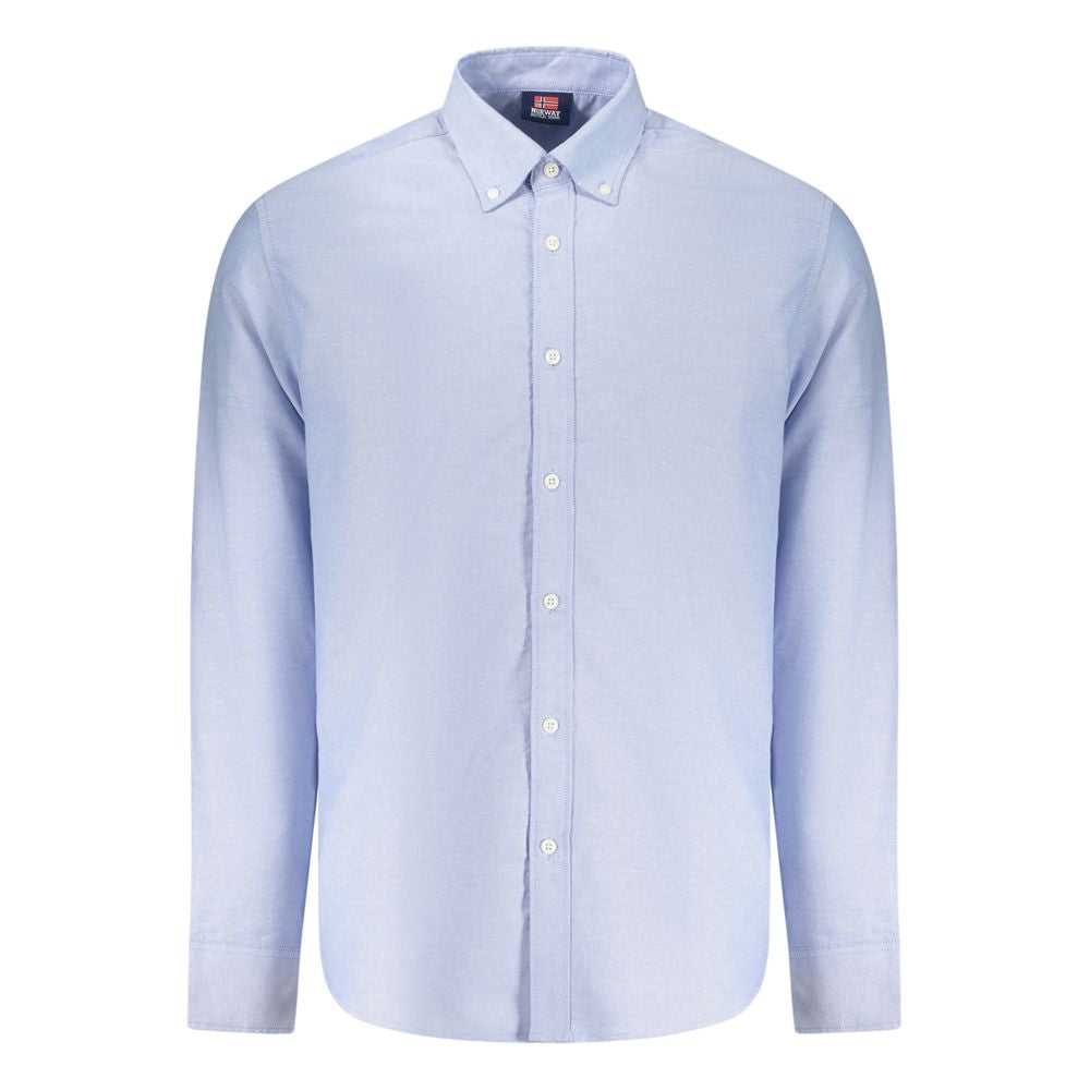 Norway 1963 Azzurro Cotton Men's Shirt