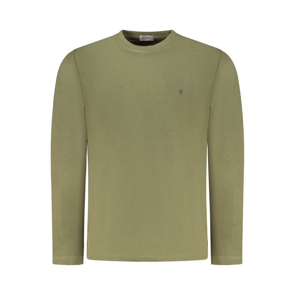 Coveri Moving Green Cotton Mens TShirt