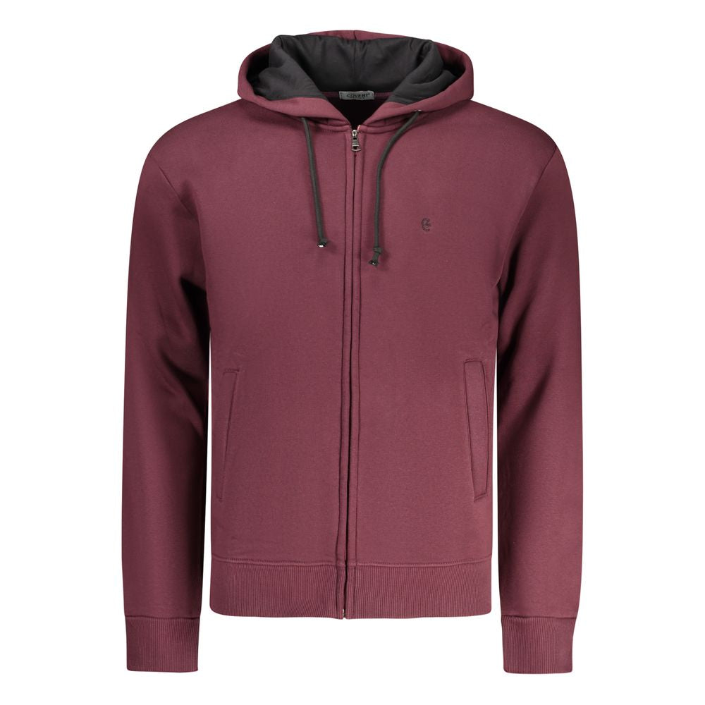 Coveri Moving Rosso Cotton Men's Sweatshirt