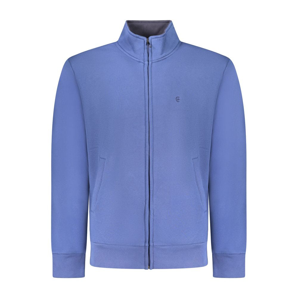 Coveri Moving Blue Cotton Men Sweatshirt