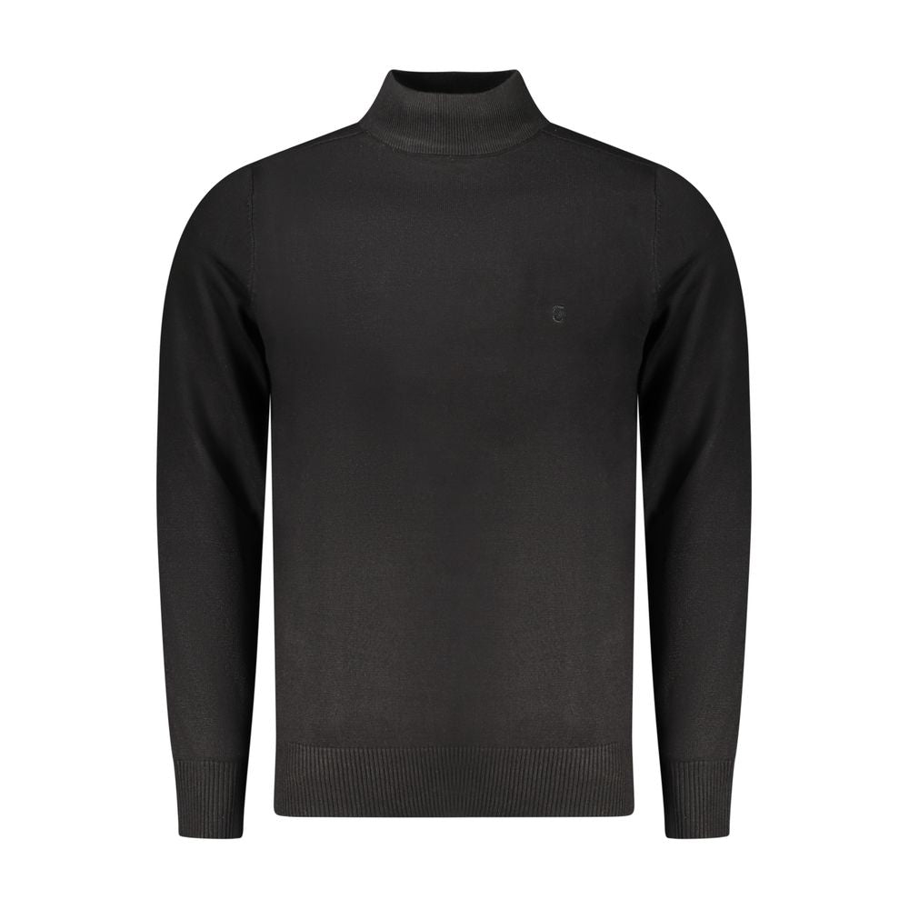 Coveri Moving Black Nylon Turtleneck