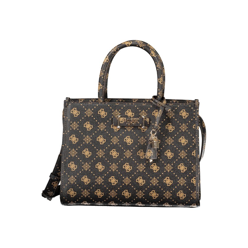 Guess Jeans Brown Polyethylene Handbag