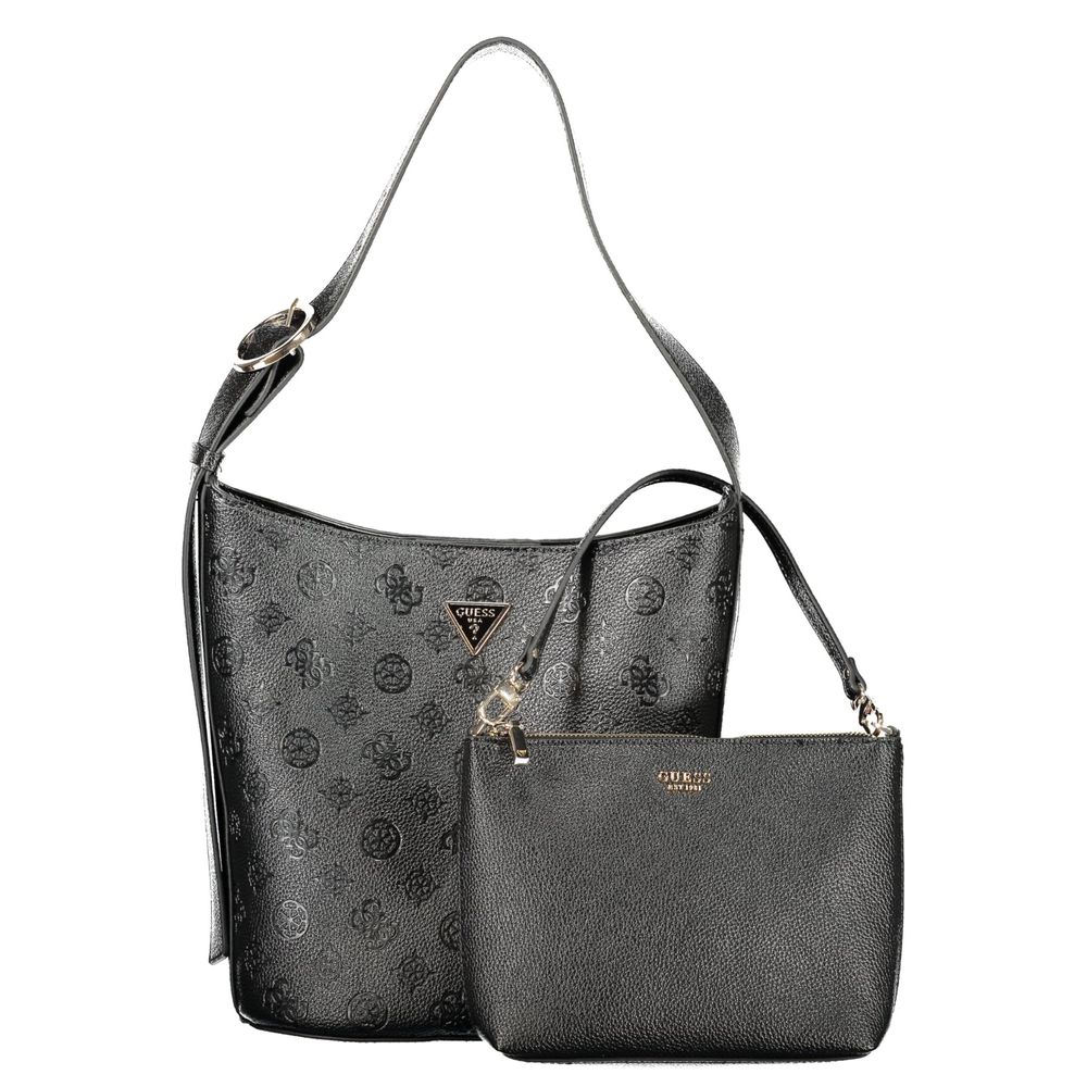 Guess Jeans Black Polyethylene Handbag