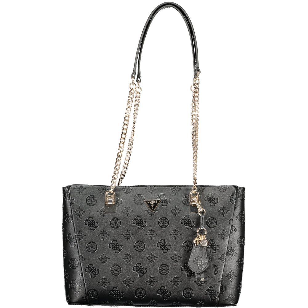 Guess Jeans Black Polyethylene Handbag