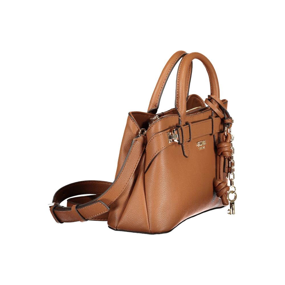 Guess Jeans Brown Polyethylene Handbag