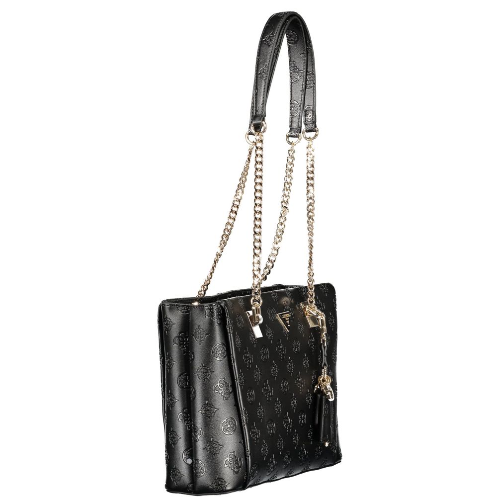 Guess Jeans Black Polyethylene Handbag