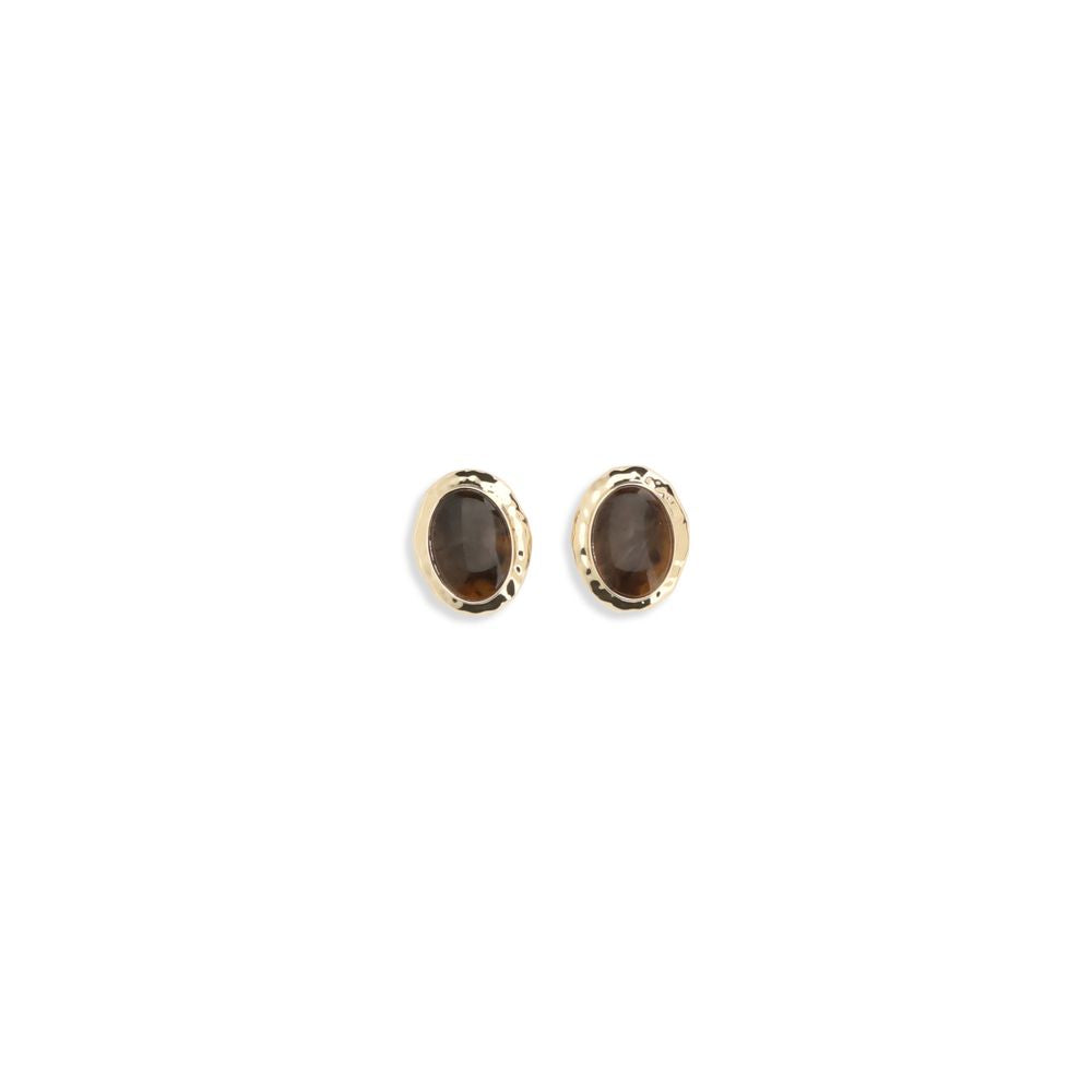 Self-Portrait Gold Brass Earrings