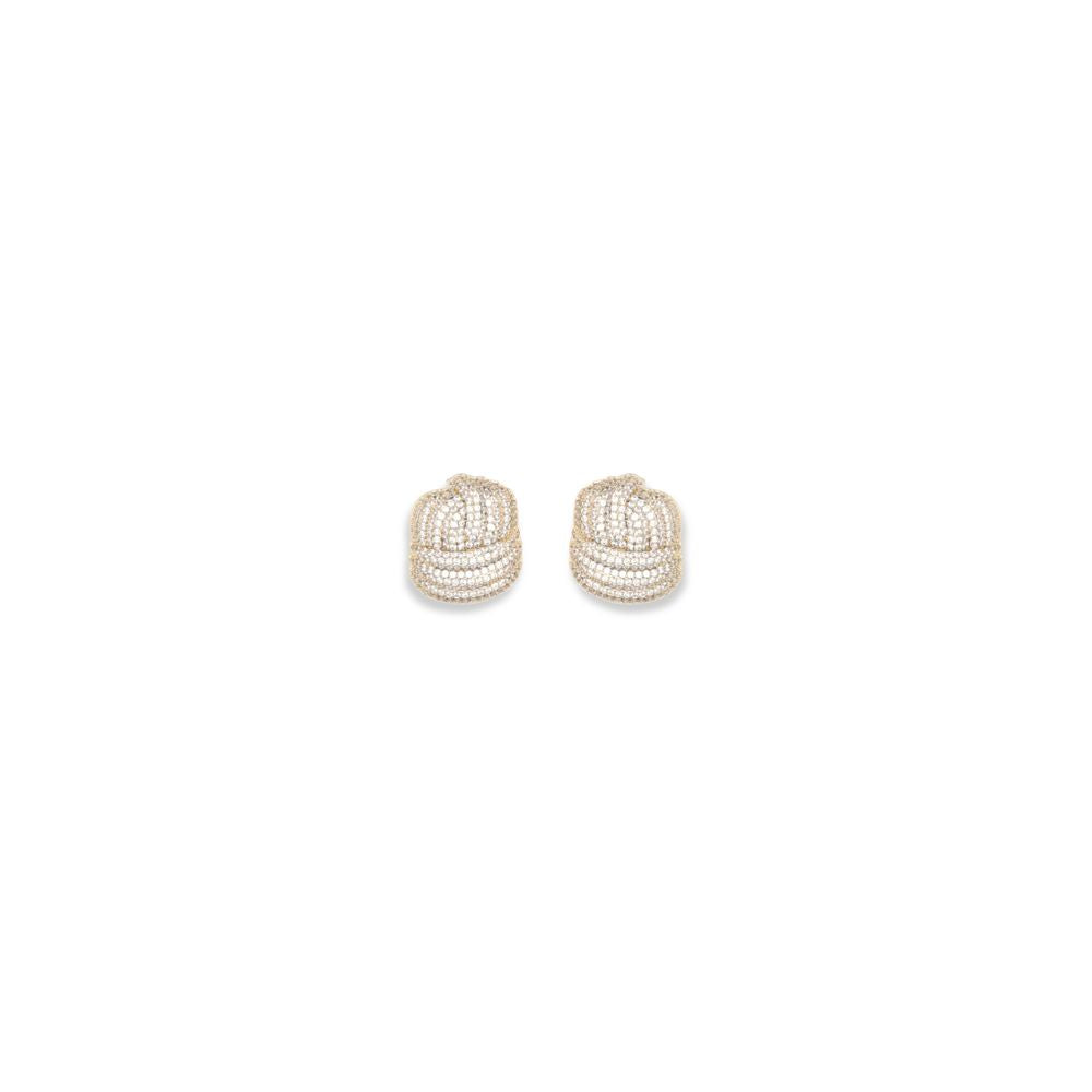 Self-Portrait Gold Brass Earrings