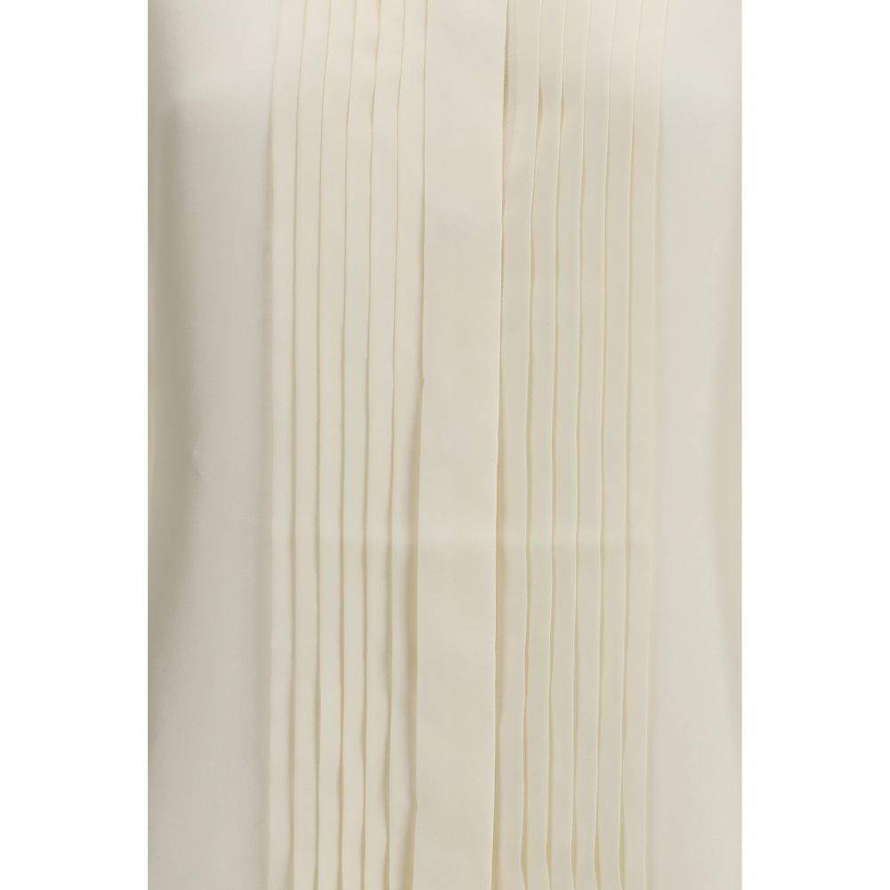 Rohe Cream Silk Dress Shirt