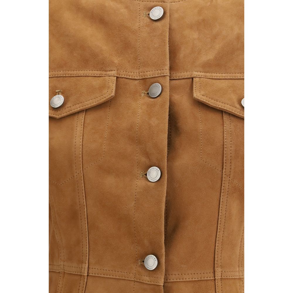 Haikure Brown Goatskin Coat
