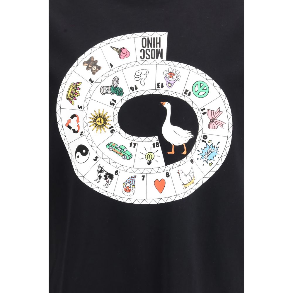 Moschino Black Cotton Bodysuit