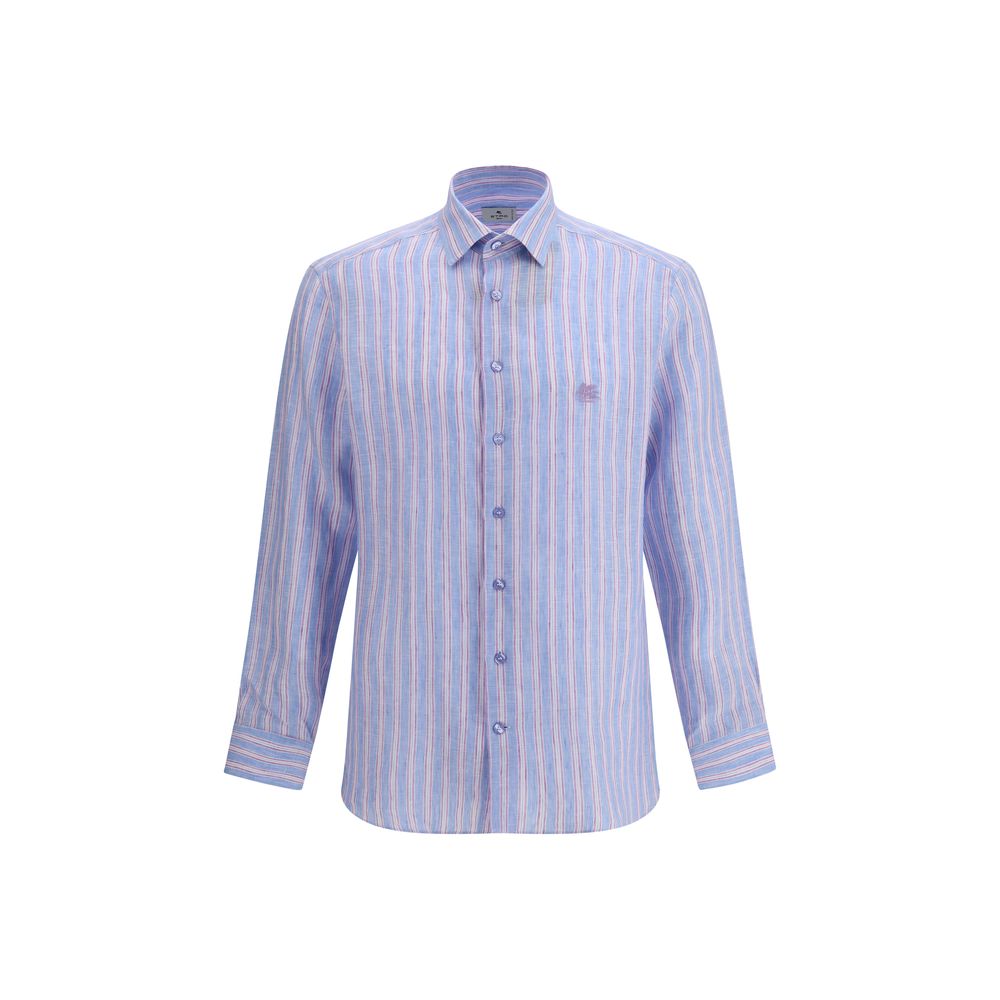 Etro Multicolor Linen Pattern Shirt