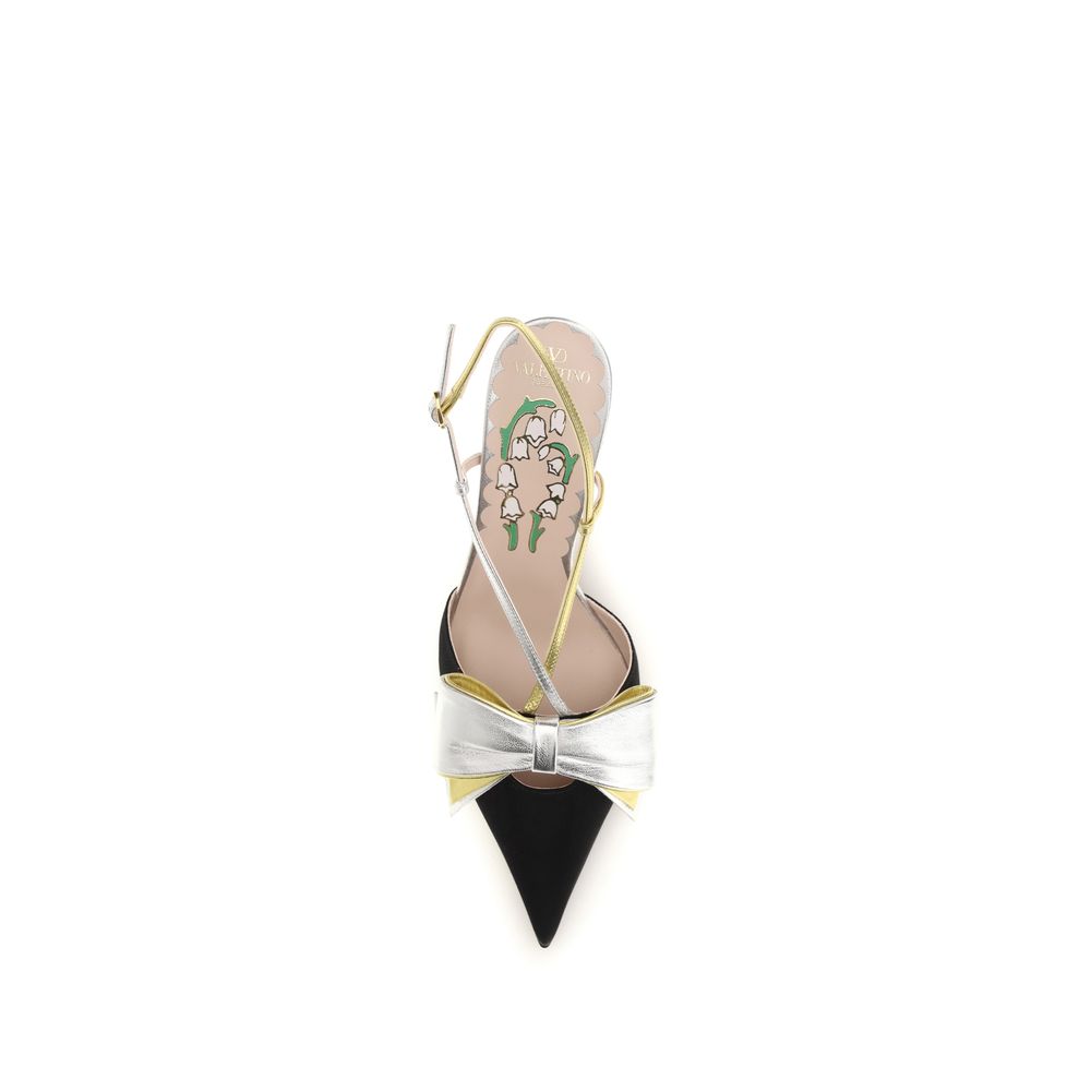 Valentino Garavani Multicolor Calf Leather Bos Taurus High Heel Pumps