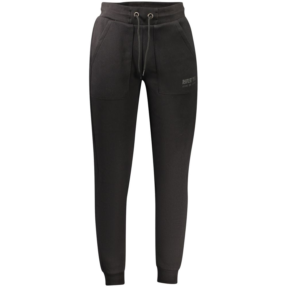 Rifle Black Cotton Men's Sweatpants