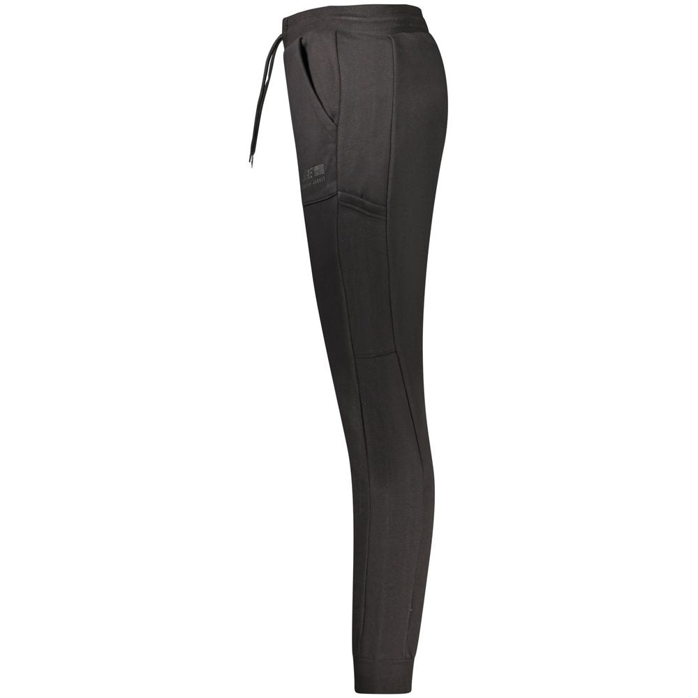 Rifle Black Cotton Men's Sweatpants