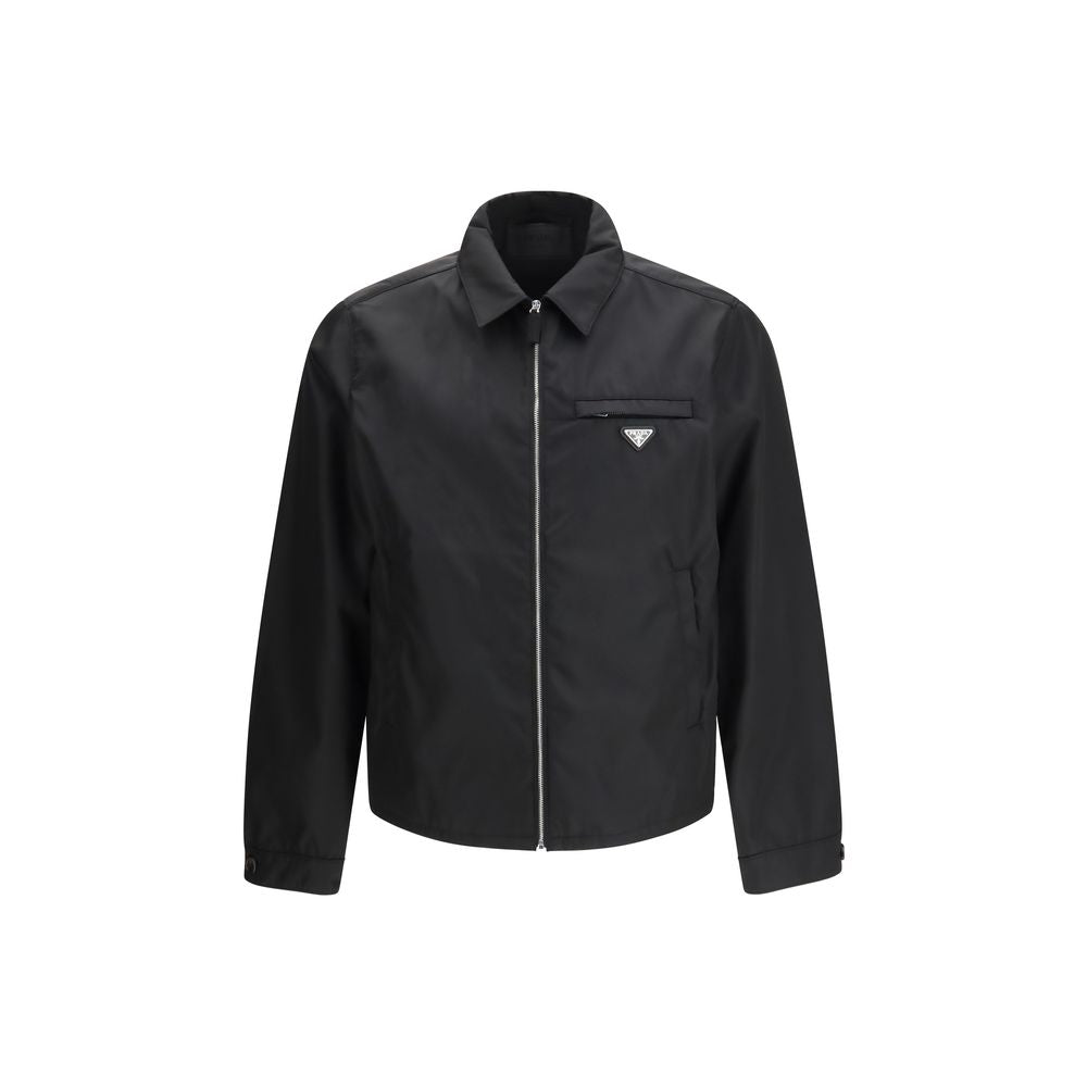 Prada Black Recycled Polyamide Full-Length Jacket